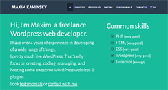Desktop Screenshot of maxim-kaminsky.com